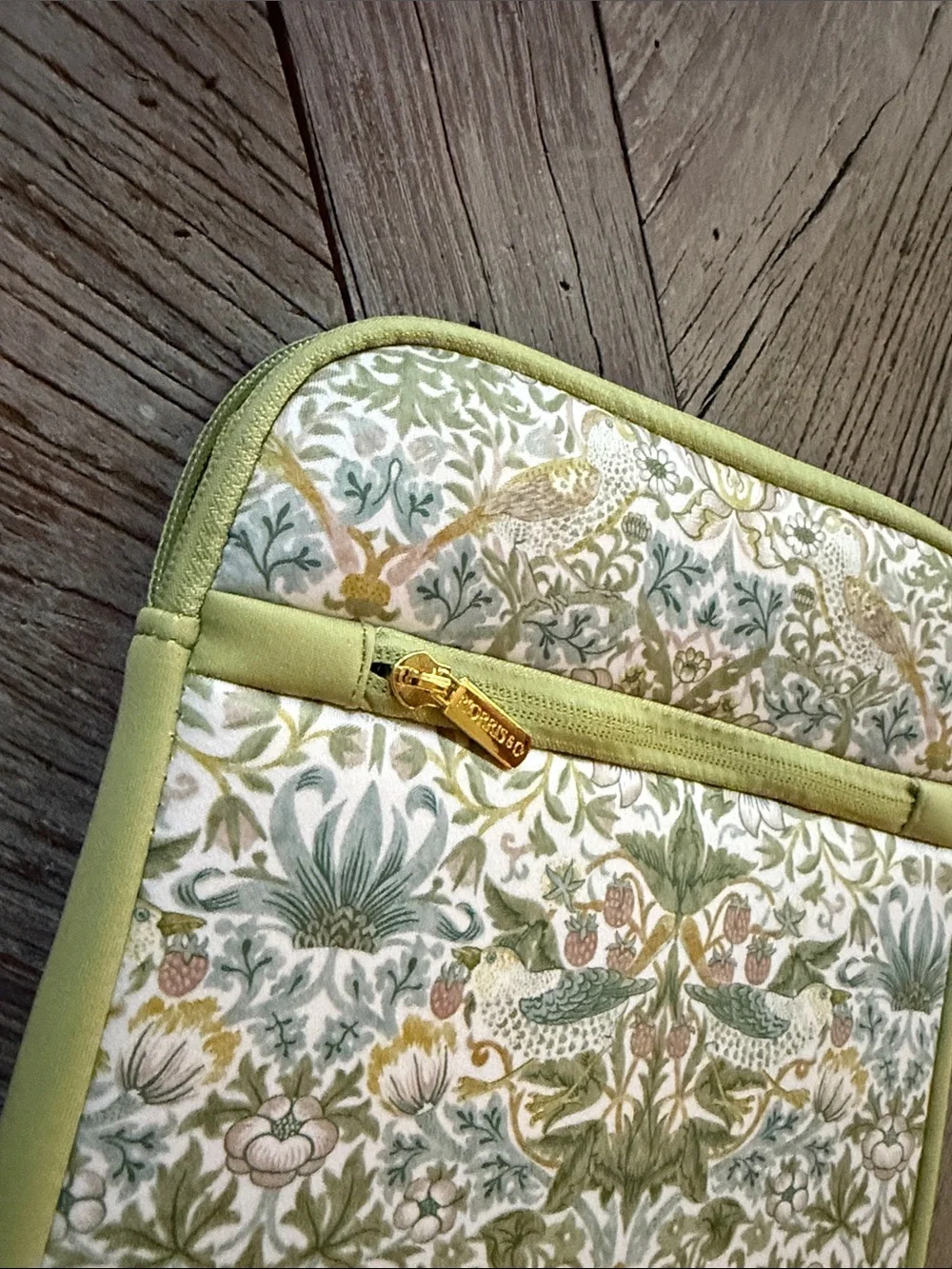 William Morris Tablet Sleeve in Sage Green